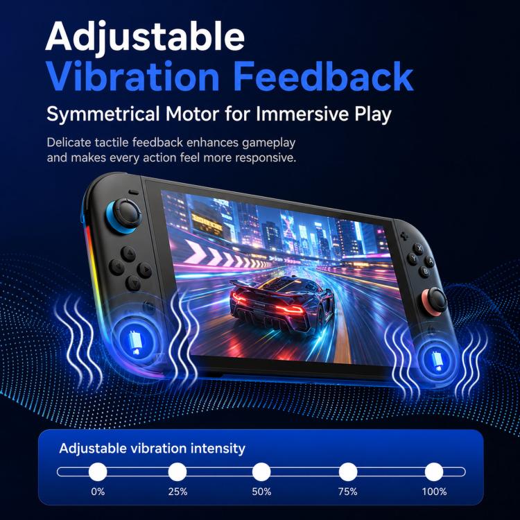 JOY-06 Controller wireless magnetici per Switch 2 con joystick in film di carbonio, giroscopio a 9 assi, riattivazione con un solo tasto