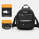 Borsa a tracolla compatta per fotocamera, con scomparti per schede SD per mirrorless e accessori., Cwatcun D333 Small, Cwatcun D333 Large