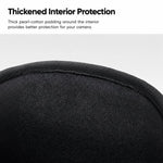 Borsa a tracolla compatta per fotocamera, con scomparti per schede SD per mirrorless e accessori., Cwatcun D333 Small, Cwatcun D333 Large