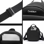 Borsa a tracolla compatta per fotocamera, con scomparti per schede SD per mirrorless e accessori., Cwatcun D333 Small, Cwatcun D333 Large