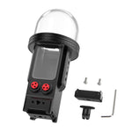 Custodia impermeabile in alluminio per DJI Osmo Pocket 3, resistente fino a 80 metri per immersioni profonde., Standard, Universal Dual-Card, Magnetic Quick-Release Dual-Card, 1 inch Ball Head