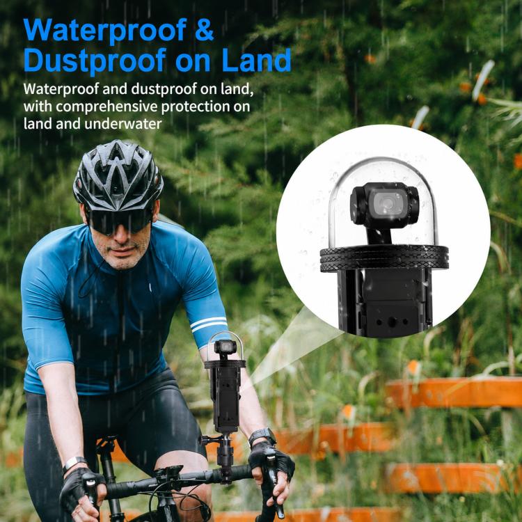 Custodia impermeabile in alluminio per DJI Osmo Pocket 3, resistente fino a 80 metri per immersioni profonde., Standard, Universal Dual-Card, Magnetic Quick-Release Dual-Card, 1 inch Ball Head