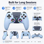 Controller wireless per PS5, gamepad Bluetooth con luce RGB, effetto Hall Joy, pulsante macro posteriore.