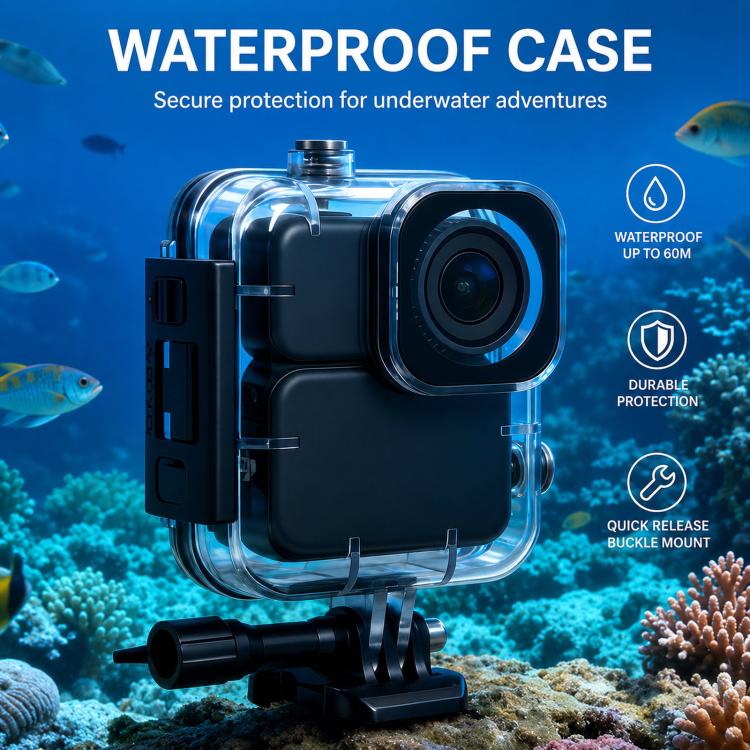Custodia impermeabile fino a 60 metri, guscio protettivo per alloggiamento subacqueo., For DJI Osmo Nano