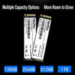 HereYou M.2 NVMe PCIe 3.0 SSD 2280 Unità a stato solido interna per laptop, 128GB, 256GB, 512GB, 1TB