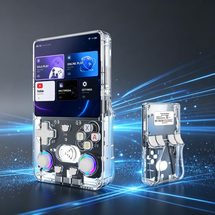 X36 Ultra, console portatile retrò con schermo IPS da 4,2 pollici, Android 10.0, Wi-Fi e joystick RGB., 64G Transparent Black, 128G Transparent Black, 64G Transparent White, 128G Transparent White, 64G Transparent Purple, 128G Transparent Purple       ...