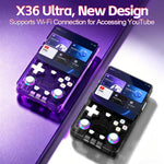 X36 Ultra, console portatile retrò con schermo IPS da 4,2 pollici, Android 10.0, Wi-Fi e joystick RGB., 64G Transparent Black, 128G Transparent Black, 64G Transparent White, 128G Transparent White, 64G Transparent Purple, 128G Transparent Purple       ...