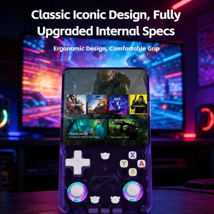 X36 Ultra, console portatile retrò con schermo IPS da 4,2 pollici, Android 10.0, Wi-Fi e joystick RGB., 64G Transparent Black, 128G Transparent Black, 64G Transparent White, 128G Transparent White, 64G Transparent Purple, 128G Transparent Purple       ...