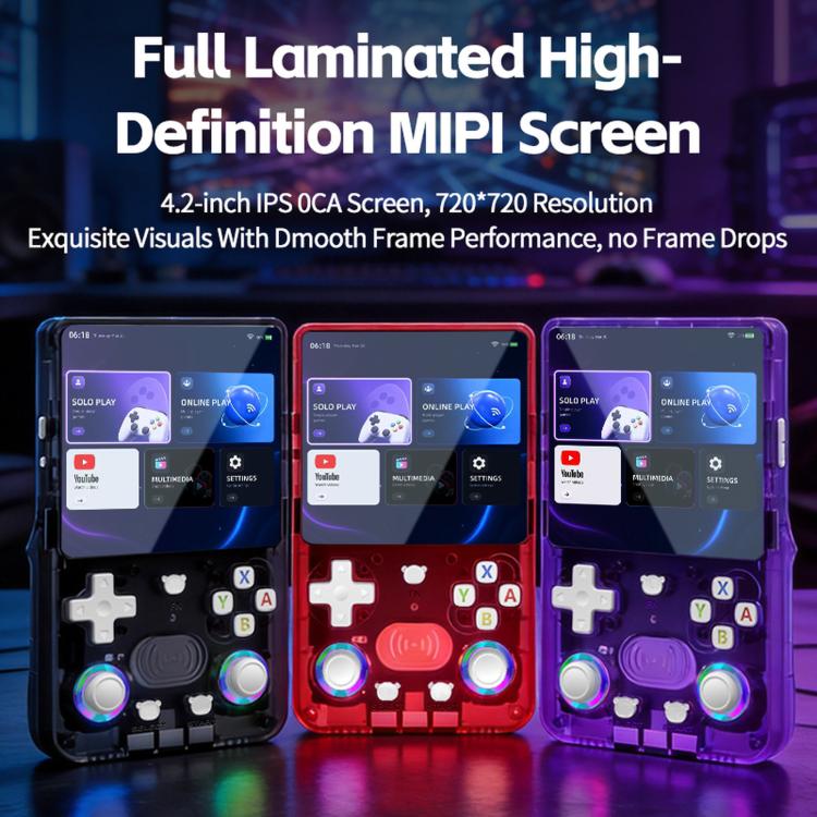 X36 Ultra, console portatile retrò con schermo IPS da 4,2 pollici, Android 10.0, Wi-Fi e joystick RGB., 64G Transparent Black, 128G Transparent Black, 64G Transparent White, 128G Transparent White, 64G Transparent Purple, 128G Transparent Purple       ...