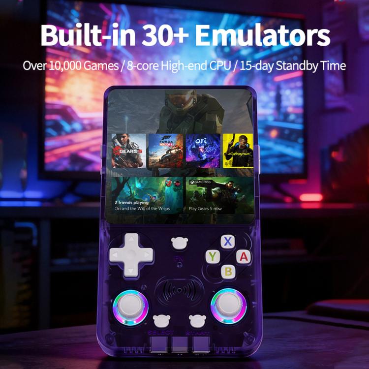 X36 Ultra, console portatile retrò con schermo IPS da 4,2 pollici, Android 10.0, Wi-Fi e joystick RGB., 64G Transparent Black, 128G Transparent Black, 64G Transparent White, 128G Transparent White, 64G Transparent Purple, 128G Transparent Purple       ...