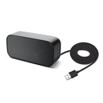 Altoparlante USB per computer con microfono e scheda audio integrati, mini soundbar stereo da scrivania.