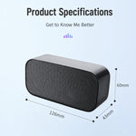 Altoparlante USB per computer con microfono e scheda audio integrati, mini soundbar stereo da scrivania.