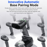 Yokoscan BWHS28 AiPro 2.4G Bluetooth Wireless 2D Barcode Scanner Scanning Gun For Supermarket Logistics & Warehouse, No Base, With Base