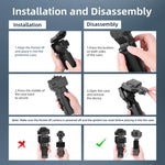 Custodia protettiva semi-chiusa antipolvere per obiettivo e schermo BRDRC del DJI Osmo Pocket 4P.