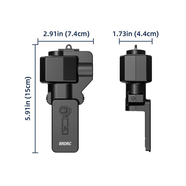 Custodia protettiva semi-chiusa antipolvere per obiettivo e schermo BRDRC del DJI Osmo Pocket 4P.