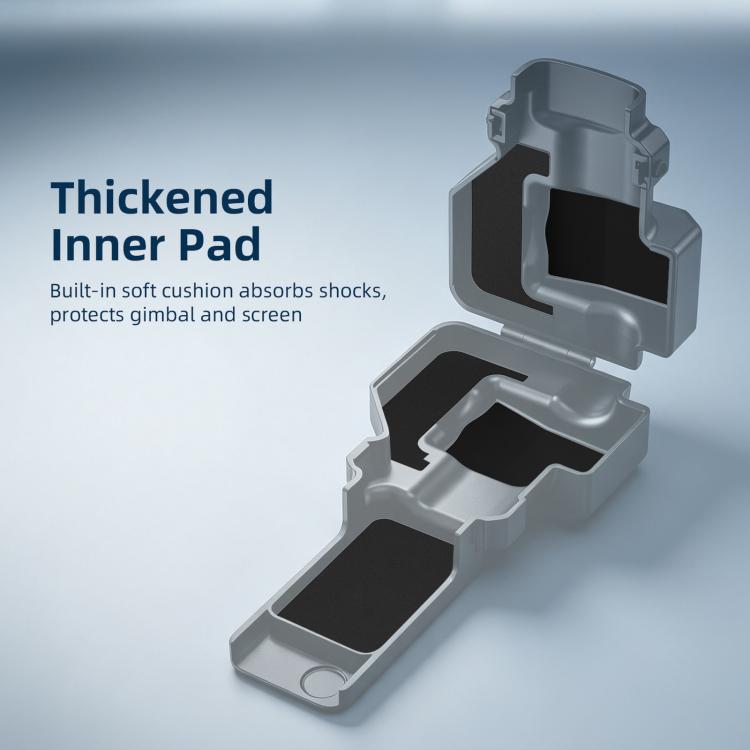 Custodia protettiva semi-chiusa antipolvere per obiettivo e schermo BRDRC del DJI Osmo Pocket 4P.