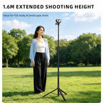 Per DJI Osmo Pocket 4P / 3 Asta di prolunga per treppiede Flymile da 1,6 m con sistema di estrazione a scatto One-Click