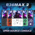 Console portatile retrò R36 MAX2 con schermo da 4,5 pollici, Linux open source e Wi-Fi 2.4G per il multiplayer., 64G, 128G