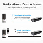 Scanner di codici a barre 2D portatile wireless Bluetooth 2.4G, pistola di scansione palmare per spedizioni e logistica., P2300L