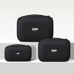 Set BUBM DRS da 3 pezzi: organizer elettronico, borsa da viaggio per cavi, custodia impermeabile per accessori.