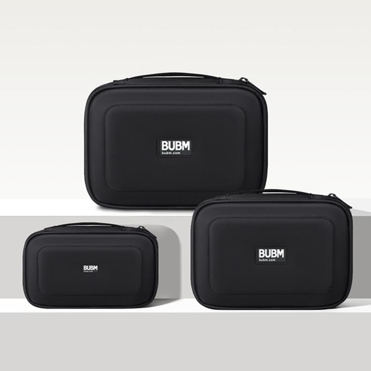Set BUBM DRS da 3 pezzi: organizer elettronico, borsa da viaggio per cavi, custodia impermeabile per accessori.