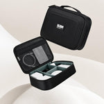 Set BUBM DRS da 3 pezzi: organizer elettronico, borsa da viaggio per cavi, custodia impermeabile per accessori.