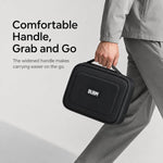 Set BUBM DRS da 3 pezzi: organizer elettronico, borsa da viaggio per cavi, custodia impermeabile per accessori.