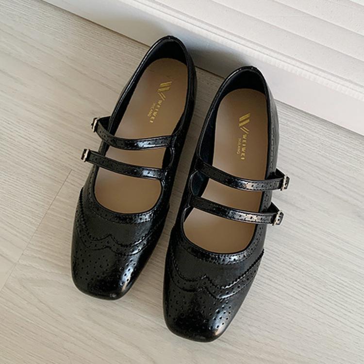 Scarpe basse vintage da donna, modello balletto con suola morbida, scarpe casual., 35, 36, 37, 38, 39, 40, 41, 42, 43