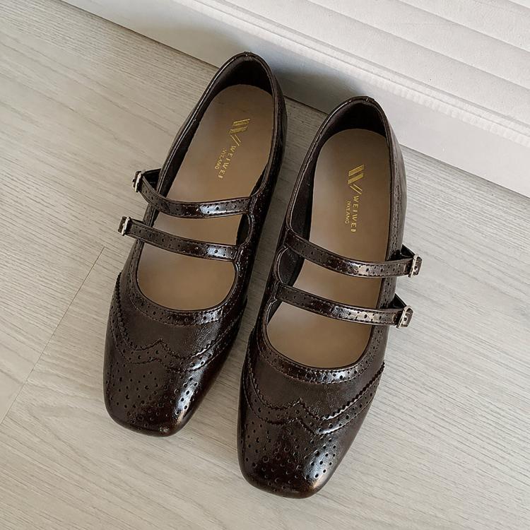 Scarpe basse vintage da donna, modello balletto con suola morbida, scarpe casual., 35, 36, 37, 38, 39, 40, 41, 42, 43