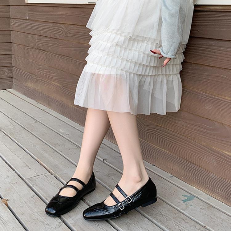 Scarpe basse vintage da donna, modello balletto con suola morbida, scarpe casual., 35, 36, 37, 38, 39, 40, 41, 42, 43