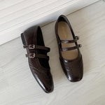 Scarpe basse vintage da donna, modello balletto con suola morbida, scarpe casual., 35, 36, 37, 38, 39, 40, 41, 42, 43