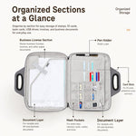 Borsa portadocumenti con chiusura a chiave BUBM, custodia per raccoglitori e cartelle.
