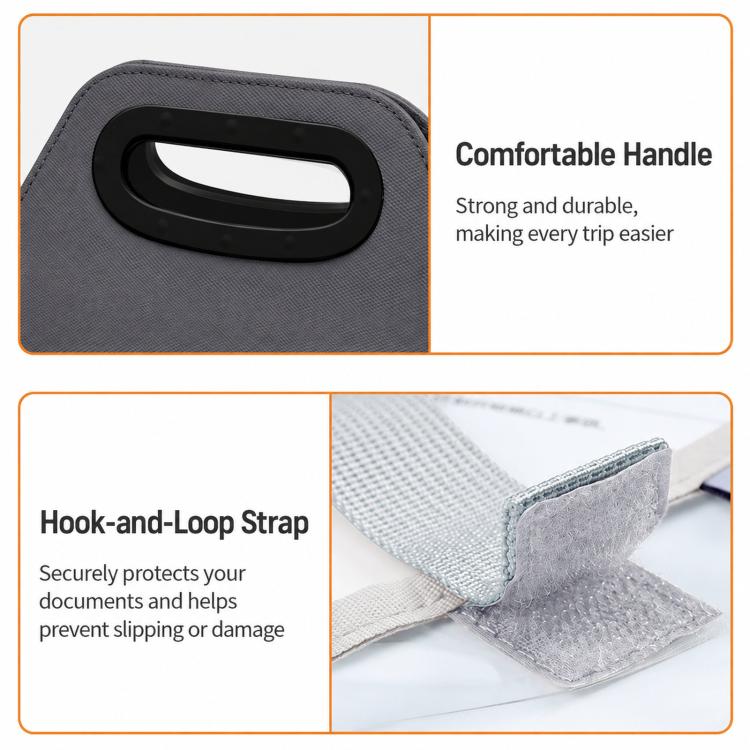 Borsa portadocumenti con chiusura a chiave BUBM, custodia per raccoglitori e cartelle.