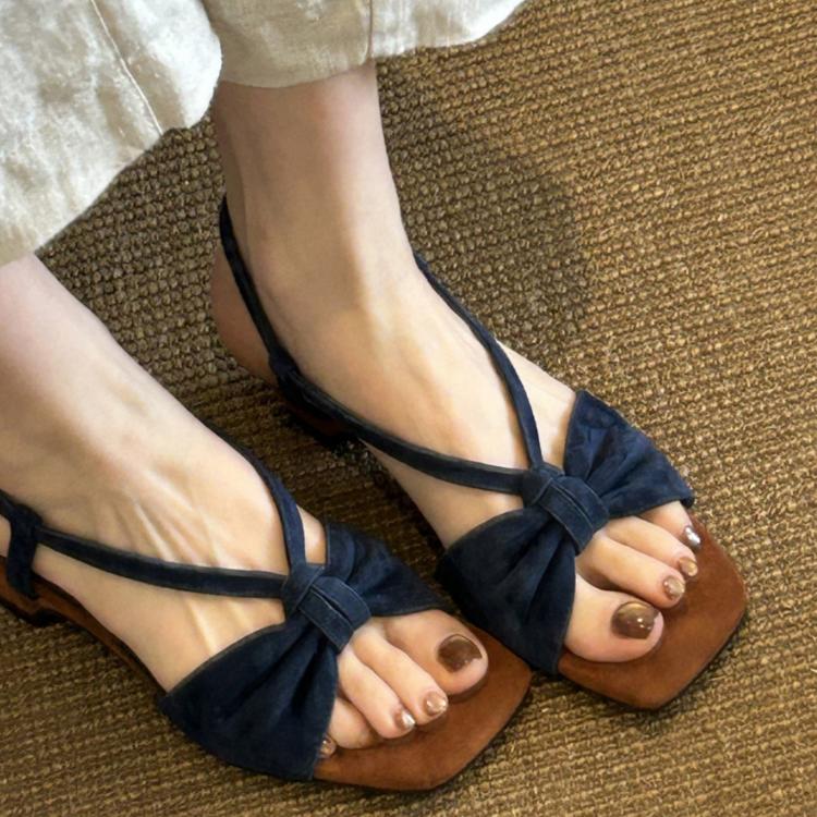 Sandali estivi vintage intrecciati con un cinturino e fibbia, senza tallone, con tacco medio e punta aperta, ideali per l'esterno., 34, 35, 36, 37, 38, 39, 40