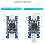 Scheda di sviluppo mini dual-core Waveshare RP2350-USB-CM per Raspberry Pi, PIO-USB Female, PIO-USB Male