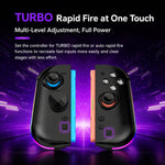 Per Nintendo Switch, 2 controller magnetici sinistro + destro, joystick a 9 assi RGB con sensore di movimento ed effetto Hall, Bluetooth 5.4, funzione di riattivazione e fuoco a raffica.