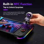 Per Nintendo Switch, 2 controller magnetici sinistro + destro, joystick a 9 assi RGB con sensore di movimento ed effetto Hall, Bluetooth 5.4, funzione di riattivazione e fuoco a raffica.