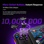 Per Nintendo Switch, 2 controller magnetici sinistro + destro, joystick a 9 assi RGB con sensore di movimento ed effetto Hall, Bluetooth 5.4, funzione di riattivazione e fuoco a raffica.