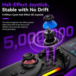 Per Nintendo Switch, 2 controller magnetici sinistro + destro, joystick a 9 assi RGB con sensore di movimento ed effetto Hall, Bluetooth 5.4, funzione di riattivazione e fuoco a raffica.
