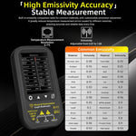 Multimetro a infrarossi ad alta precisione BSIDE SH6 con touchscreen, 2 in 1, misuratore di temperatura e tester elettrico., Standard, SH6