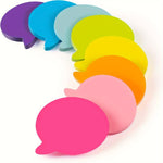 Blocchetti di post-it colorati e carini, a forma di personaggi, con adesivi vivaci., 8 PCS/Pack Heart, 6 PCS/Pack Heart, 8 PCS/Pack Star, 6 PCS/Pack Star, 8 PCS/Pack Speech Bubble, 6 PCS/Pack Speech Bubble, 6 PCS/Pack Round, 8 PCS/Pack Round           ...