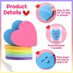 Blocchetti di post-it colorati e carini, a forma di personaggi, con adesivi vivaci., 8 PCS/Pack Heart, 6 PCS/Pack Heart, 8 PCS/Pack Star, 6 PCS/Pack Star, 8 PCS/Pack Speech Bubble, 6 PCS/Pack Speech Bubble, 6 PCS/Pack Round, 8 PCS/Pack Round           ...