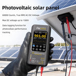 BSIDE S600A Multimetro grafico touchscreen da 60000 conteggi Tester fotovoltaico True-RMS con registratore di dati, Standard, Standard+TP02 Flexible Current Clamp