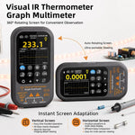 Multimetro a infrarossi HD touchscreen BSIDE SH8 2 in 1 con termocamera e display touchscreen., SH8