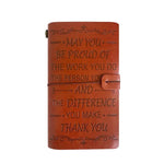 Taccuino da viaggio vintage in pelle formato A6 ricaricabile con citazione incisa, Brown - To My Mom (Engraved Text), Brown - To My Dad (Engraved Text), Brown - To My Husband, Brown - To My Friend, Brown - Employee Appreciation                         ...