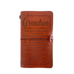 Taccuino da viaggio vintage in pelle formato A6 ricaricabile con citazione incisa, Brown - To My Mom (Engraved Text), Brown - To My Dad (Engraved Text), Brown - To My Husband, Brown - To My Friend, Brown - Employee Appreciation                         ...