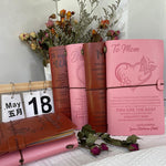 Taccuino da viaggio vintage in pelle formato A6 ricaricabile con citazione incisa, Brown - To My Mom (Engraved Text), Brown - To My Dad (Engraved Text), Brown - To My Husband, Brown - To My Friend, Brown - Employee Appreciation                         ...