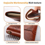 Taccuino da viaggio vintage in pelle formato A6 ricaricabile con citazione incisa, Brown - To My Mom (Engraved Text), Brown - To My Dad (Engraved Text), Brown - To My Husband, Brown - To My Friend, Brown - Employee Appreciation                         ...