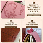 Taccuino da viaggio vintage in pelle formato A6 ricaricabile con citazione incisa, Brown - To My Mom (Engraved Text), Brown - To My Dad (Engraved Text), Brown - To My Husband, Brown - To My Friend, Brown - Employee Appreciation                         ...