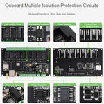 Scheda di controllo industriale Waveshare ESP32-S3 con relè di rete Wi-Fi a 8 canali, Standard Network Port, PoE Port